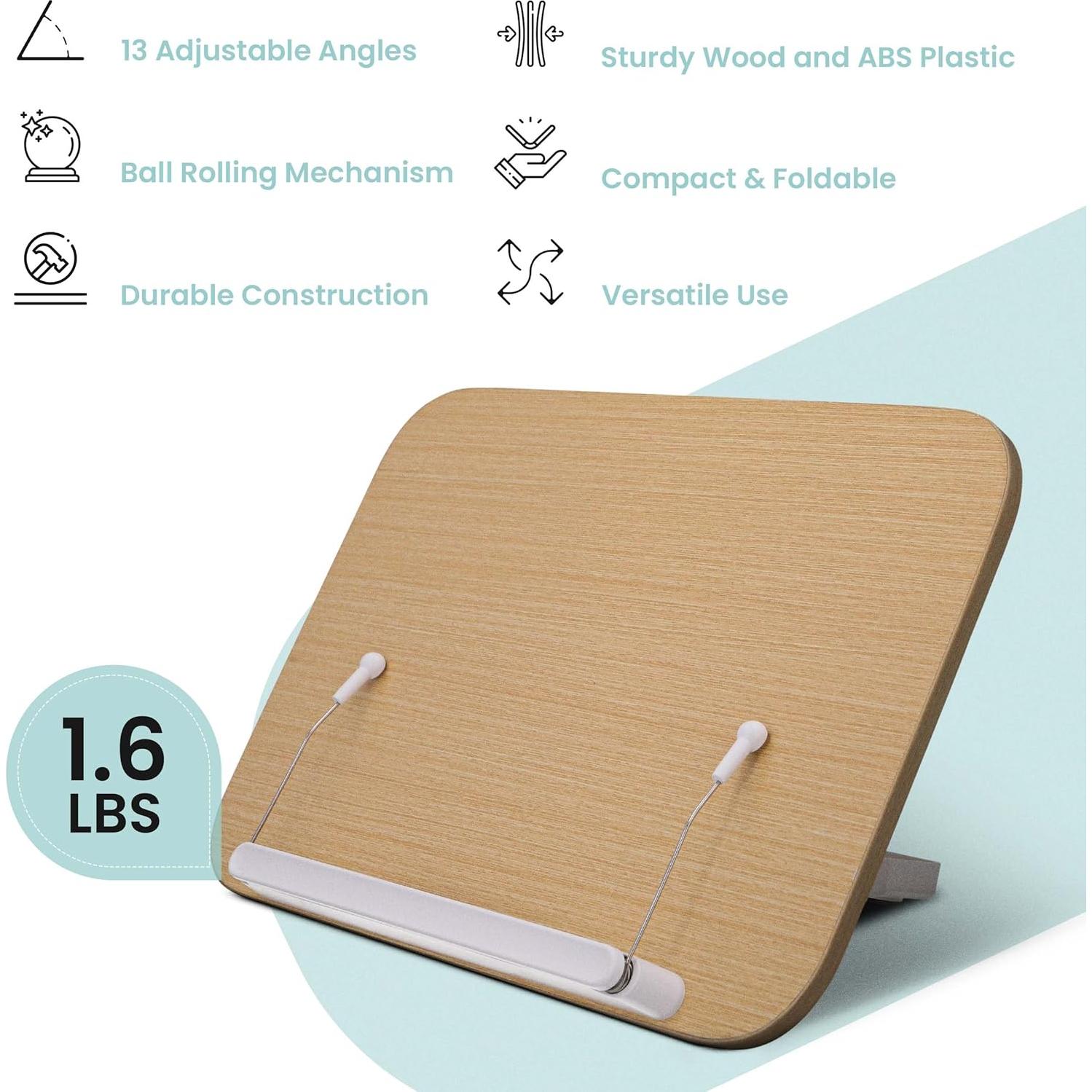 Soporte de Libro de Madera CataKenTika Plegable 34x23 cm