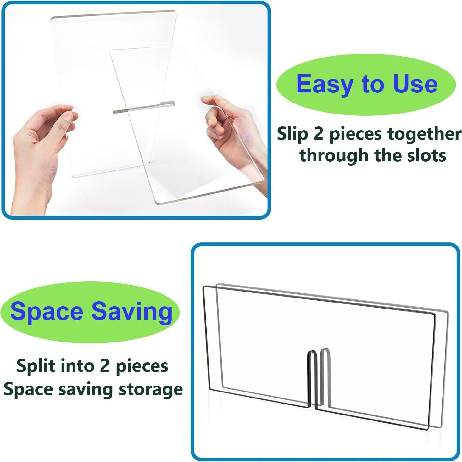 Soporte de Libro Acrílico SHTCSZBA 33.5x14x11 cm - 1 Set