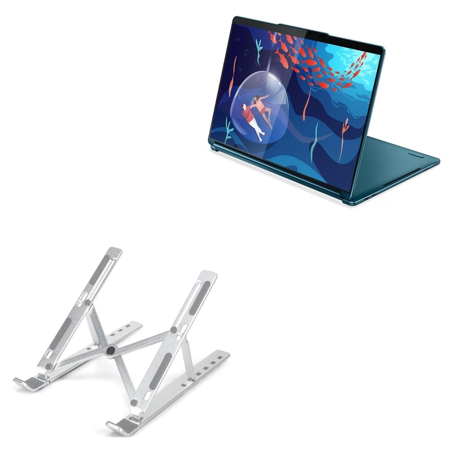 Soporte Plegable BoxWave para Lenovo Yoga Book 9i - 7 Ángulos Ajustables
