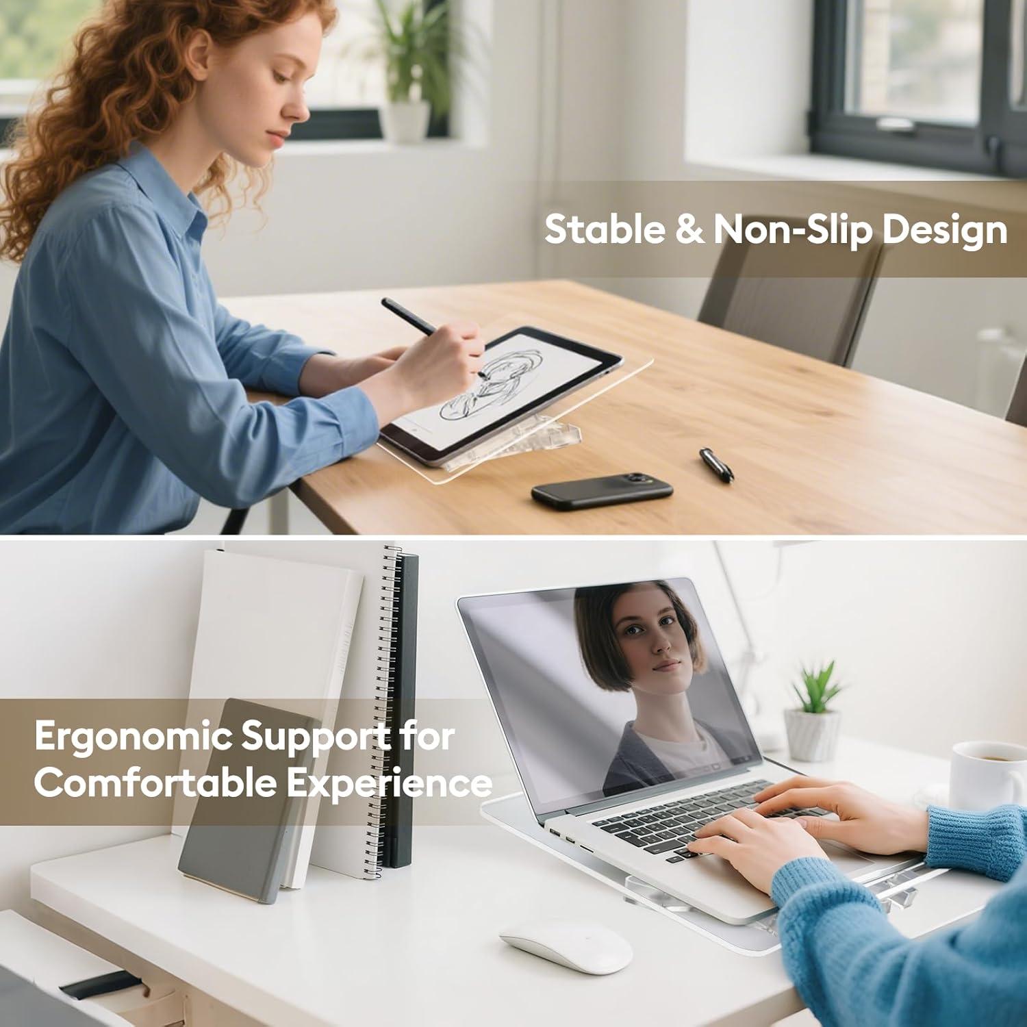 Soporte de Cocina y Música Plegable Beswishy Acrílico 23.9x34cm