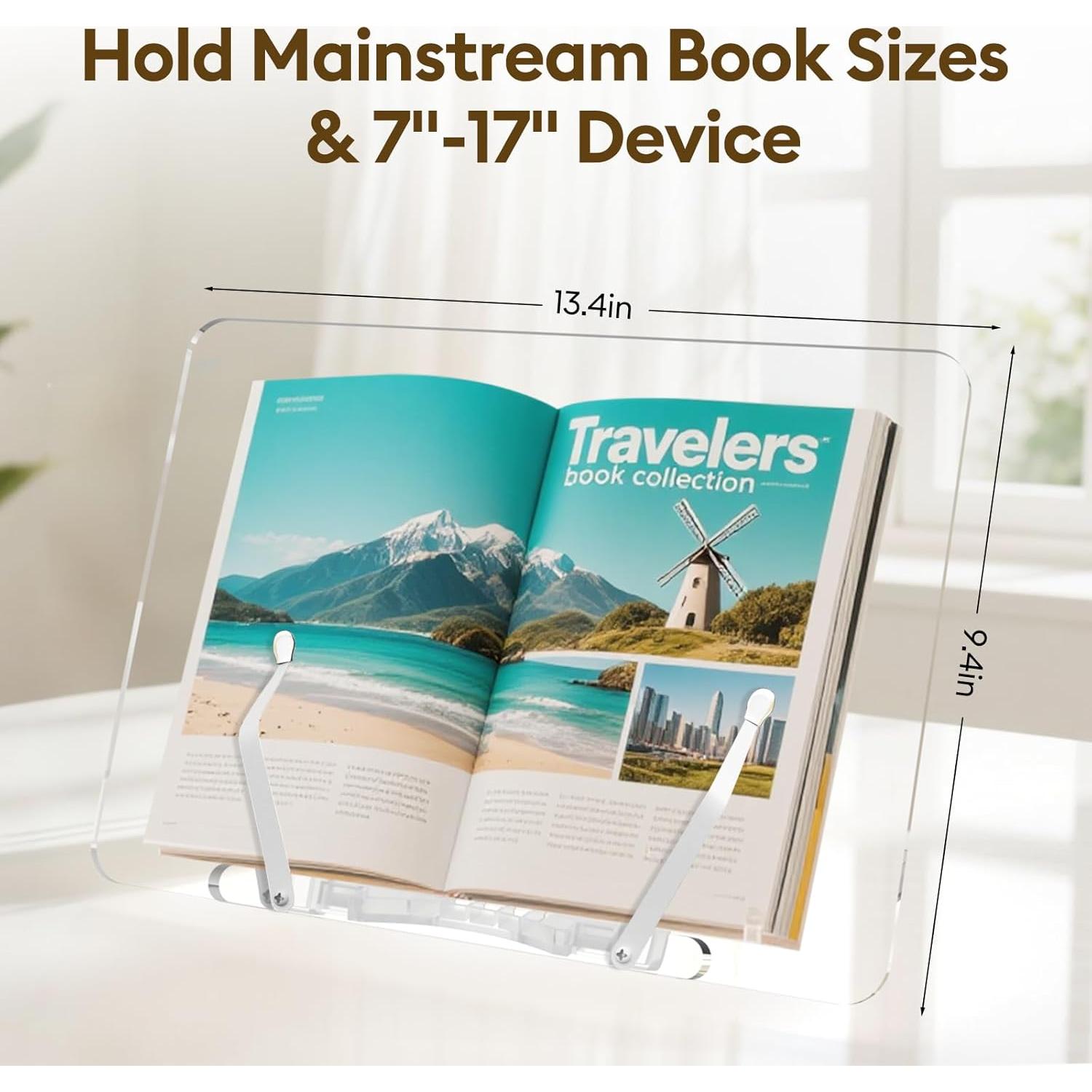 Soporte de Cocina y Música Plegable Beswishy Acrílico 23.9x34cm