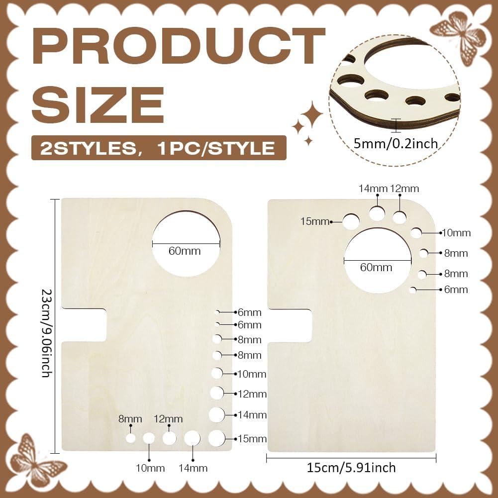 Caballete Mini Portátil de Madera BENECREAT 2 Piezas 15x23cm