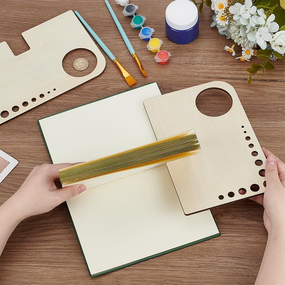 Caballete Mini Portátil de Madera BENECREAT 2 Piezas 15x23cm