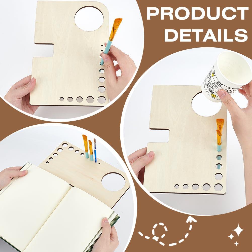 Caballete Mini Portátil de Madera BENECREAT 2 Piezas 15x23cm