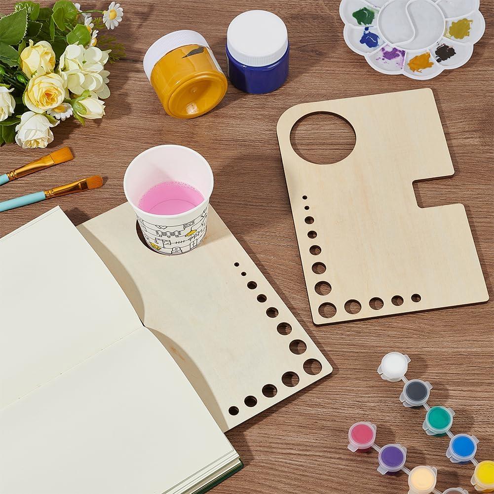 Caballete Mini Portátil de Madera BENECREAT 2 Piezas 15x23cm