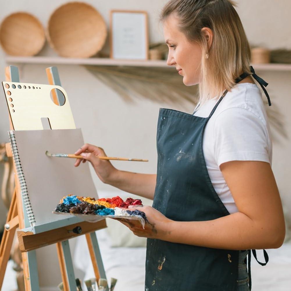 Caballete Mini Portátil de Madera BENECREAT 2 Piezas 15x23cm