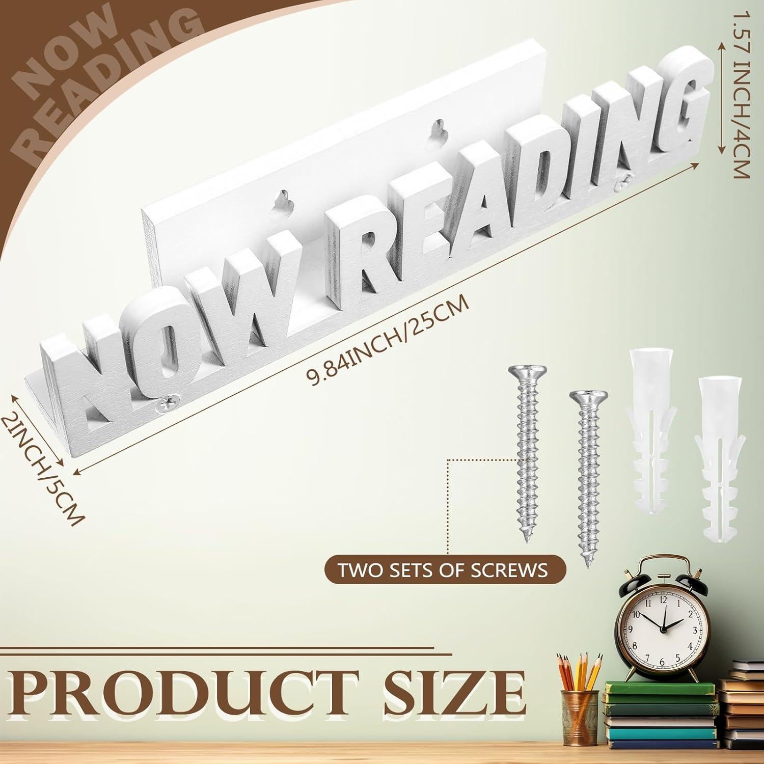 Soporte de Libros Weysat de Madera para Pared 25x5cm