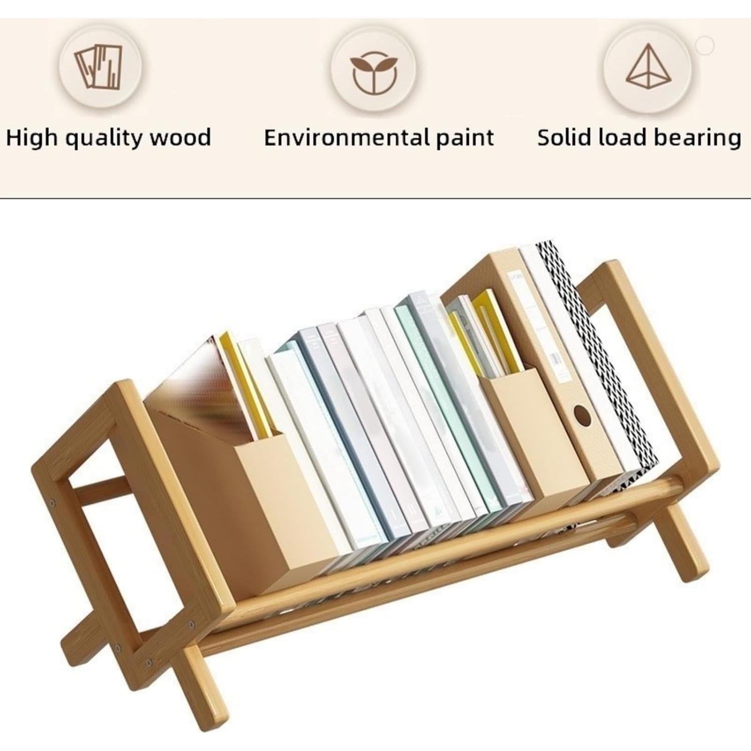Estante de Escritorio de Bambú RAUWIZX 35.24x20.96x24.51 cm