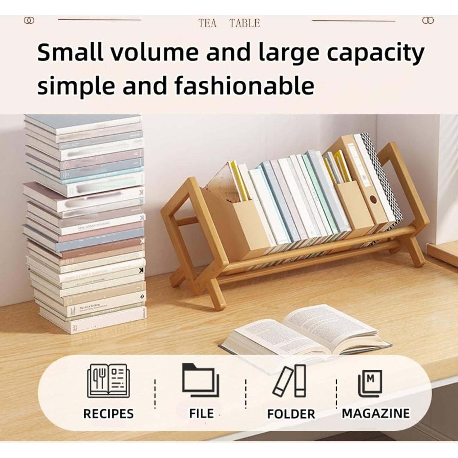 Estante de Escritorio de Bambú RAUWIZX 35.24x20.96x24.51 cm