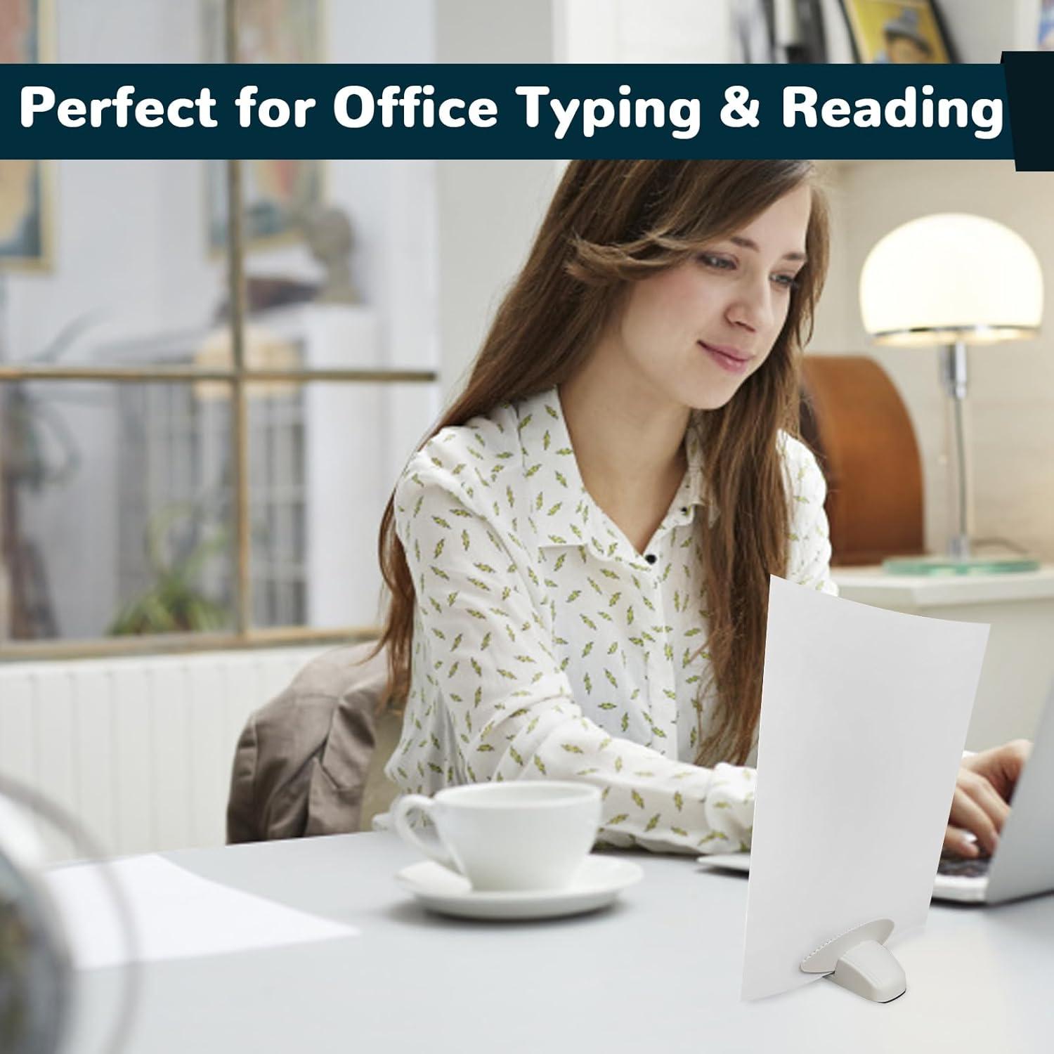 Soporte de Documentos A4 Genérico Blanco con Base Antideslizante