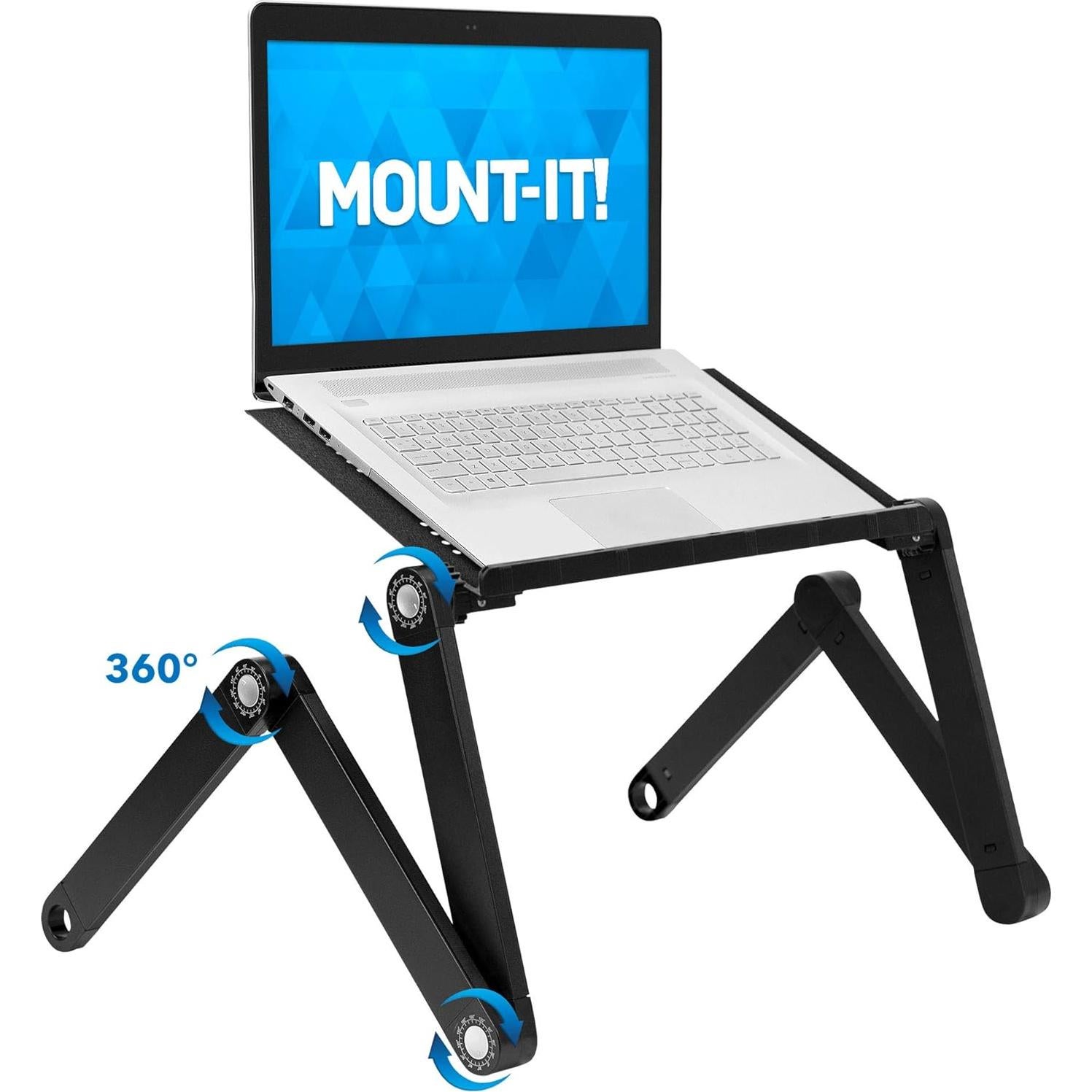 Soporte de Laptop Ajustable Mount-It! 42 cm Aluminio Gris