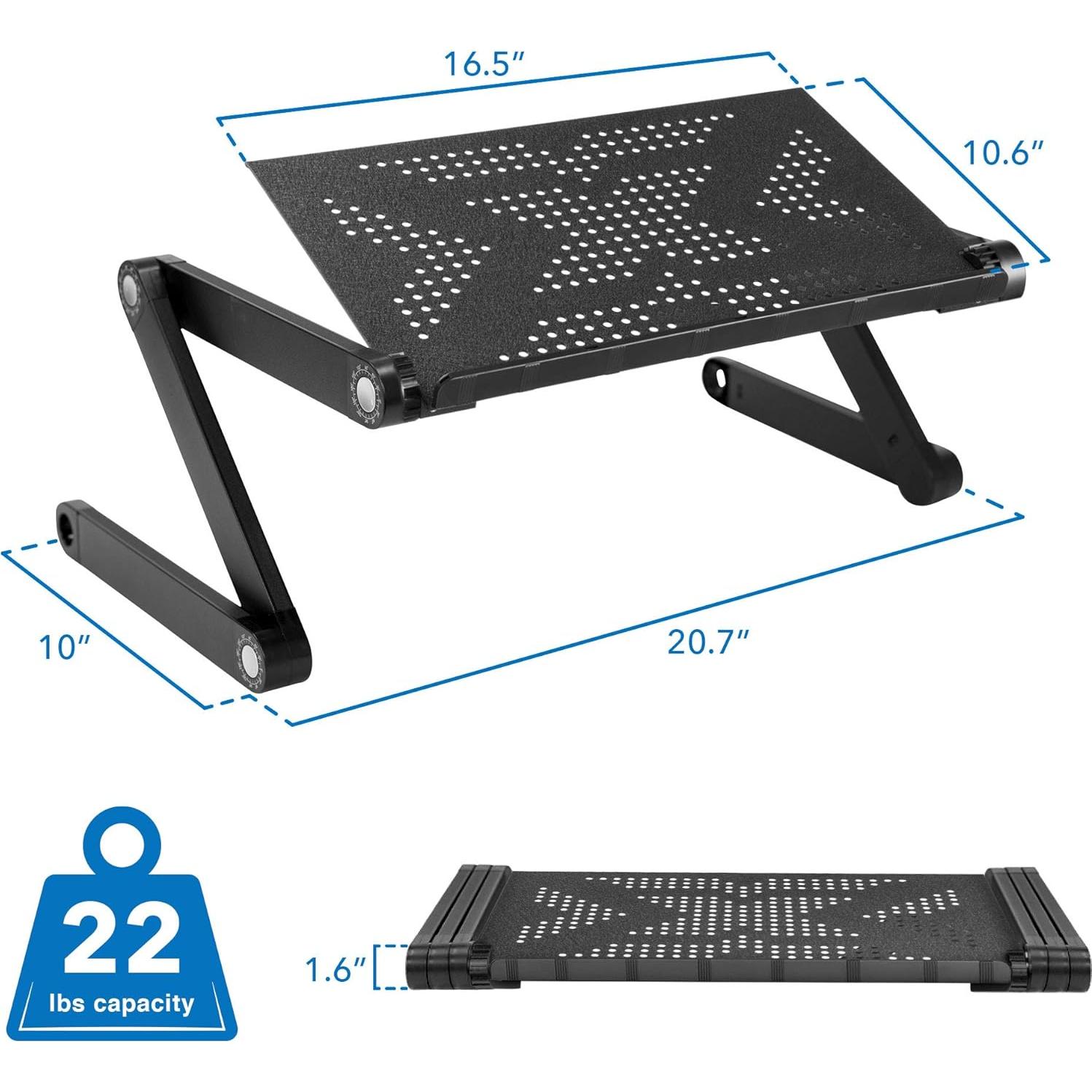 Soporte de Laptop Ajustable Mount-It! 42 cm Aluminio Gris