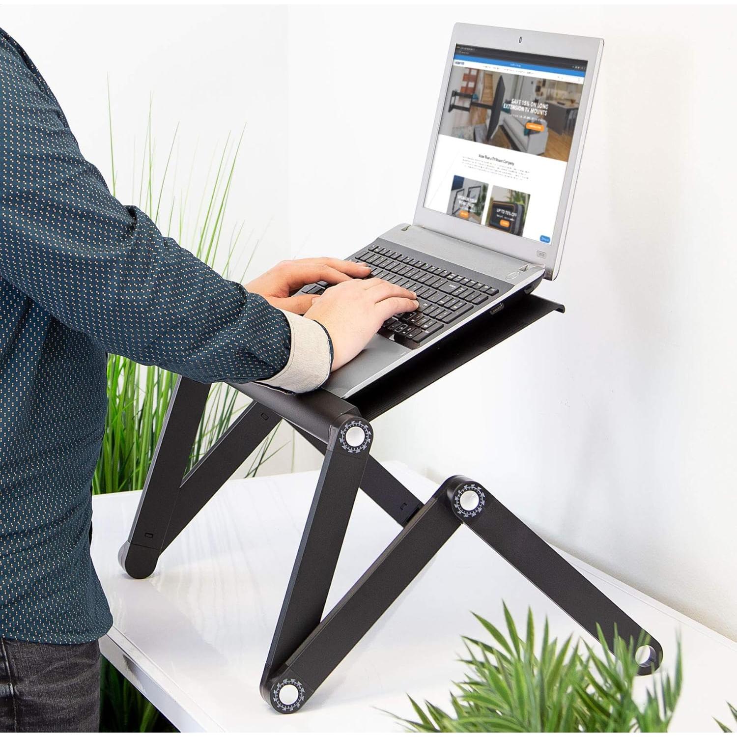 Soporte de Laptop Ajustable Mount-It! 42 cm Aluminio Gris