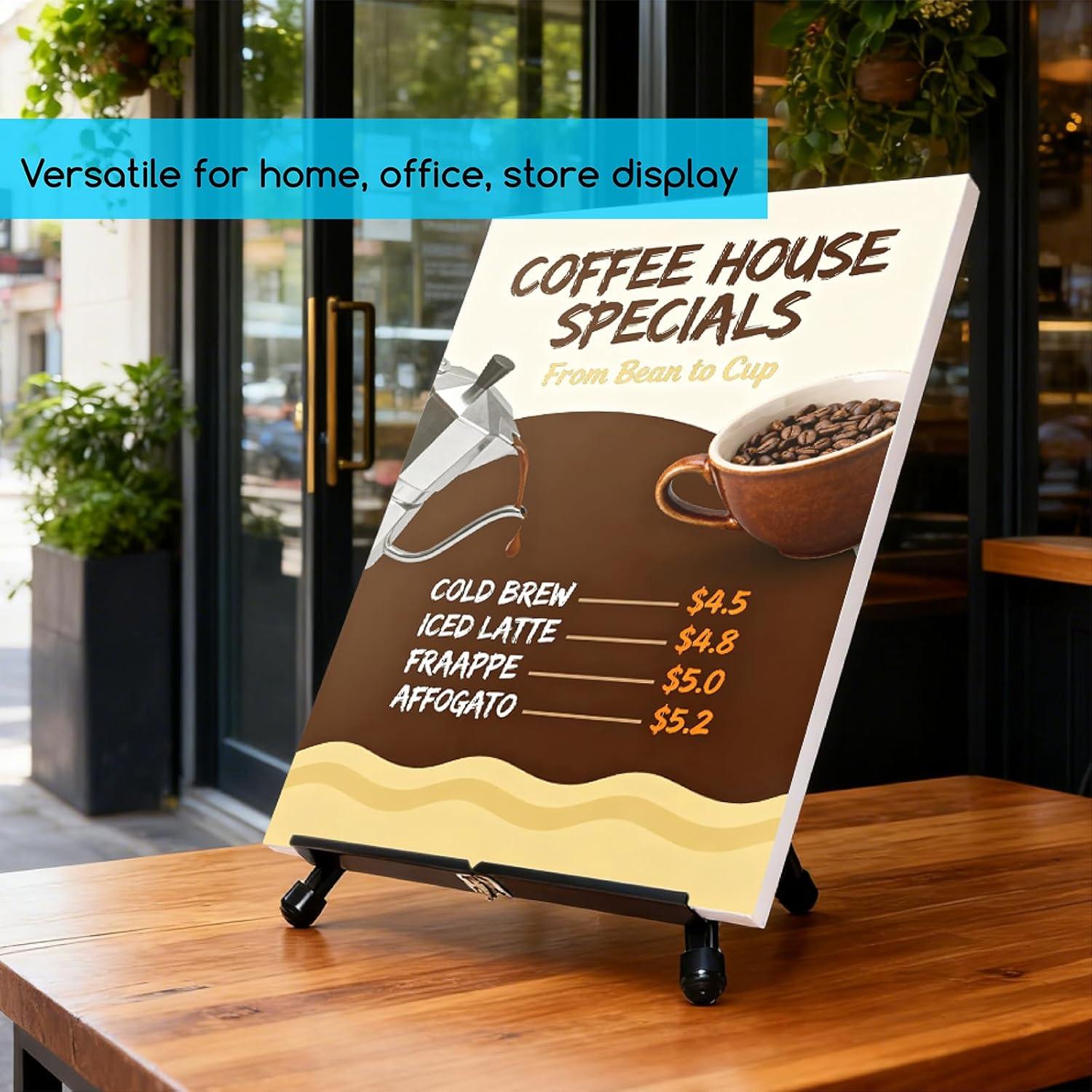 Caballetes de Mesa MEEDEN 4 Piezas Aluminio Plegable Negro