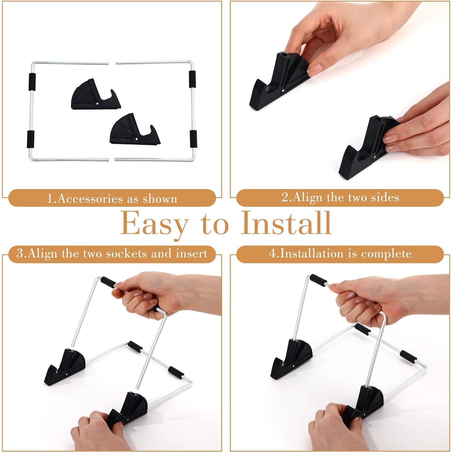 Soporte de Exhibición de Libros Metal Blulu 12 Pzas 16.5x15.5cm