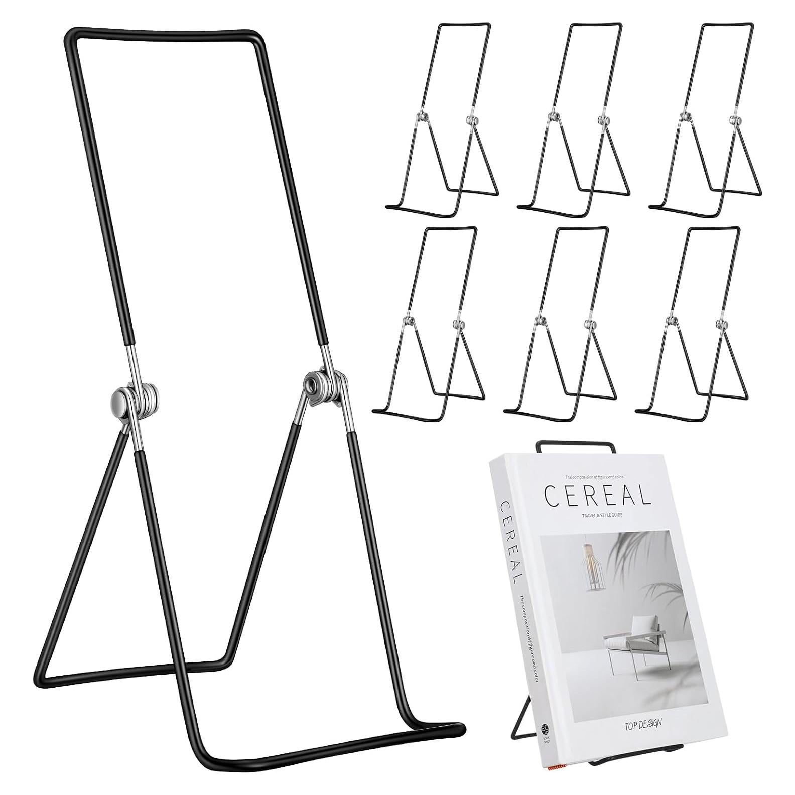 Paquete de 6 Soportes de Libro de Metal Ajustables 30 cm Memorywuu