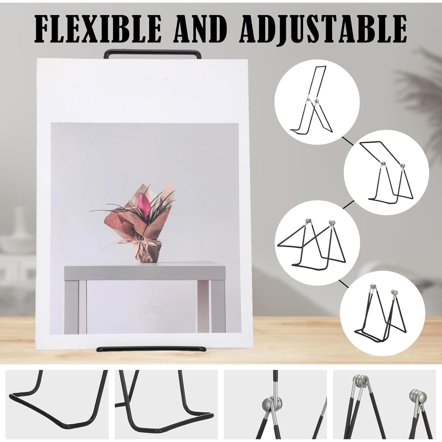 Paquete de 6 Soportes de Libro de Metal Ajustables 30 cm Memorywuu