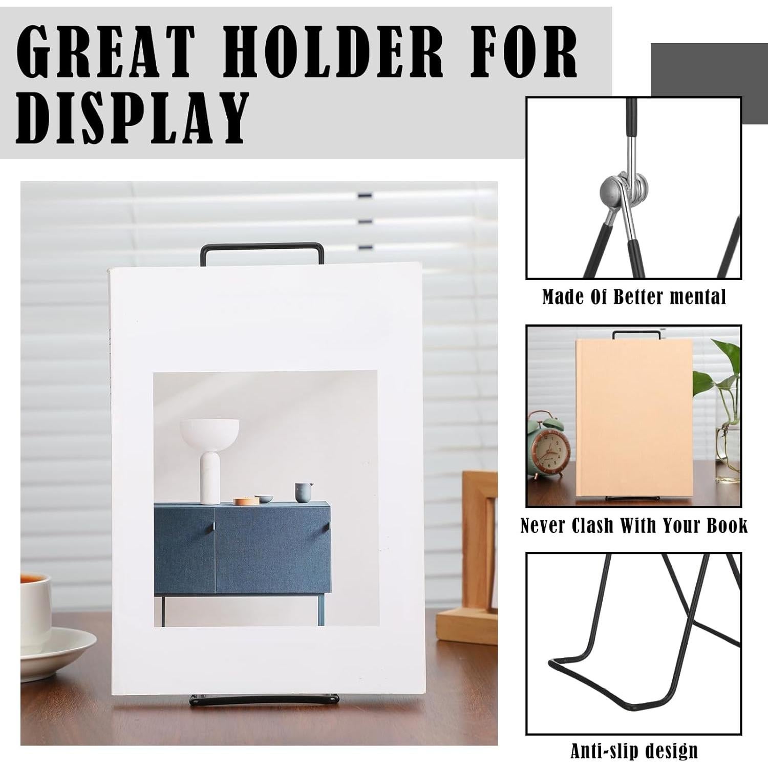 Paquete de 6 Soportes de Libro de Metal Ajustables 30 cm Memorywuu