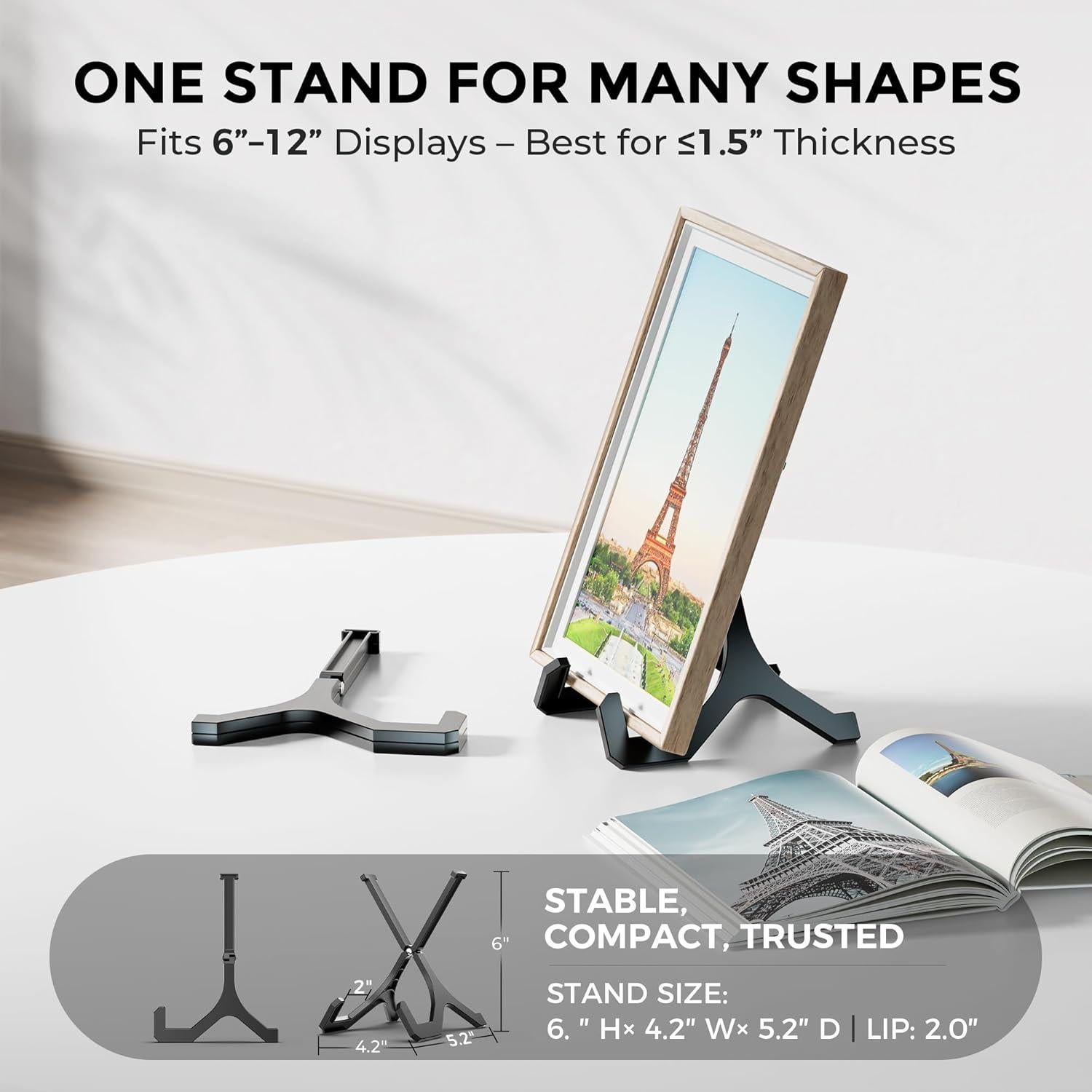 Soportes de Exhibición TR-LIFE - Paquete de 2, 15.24 cm