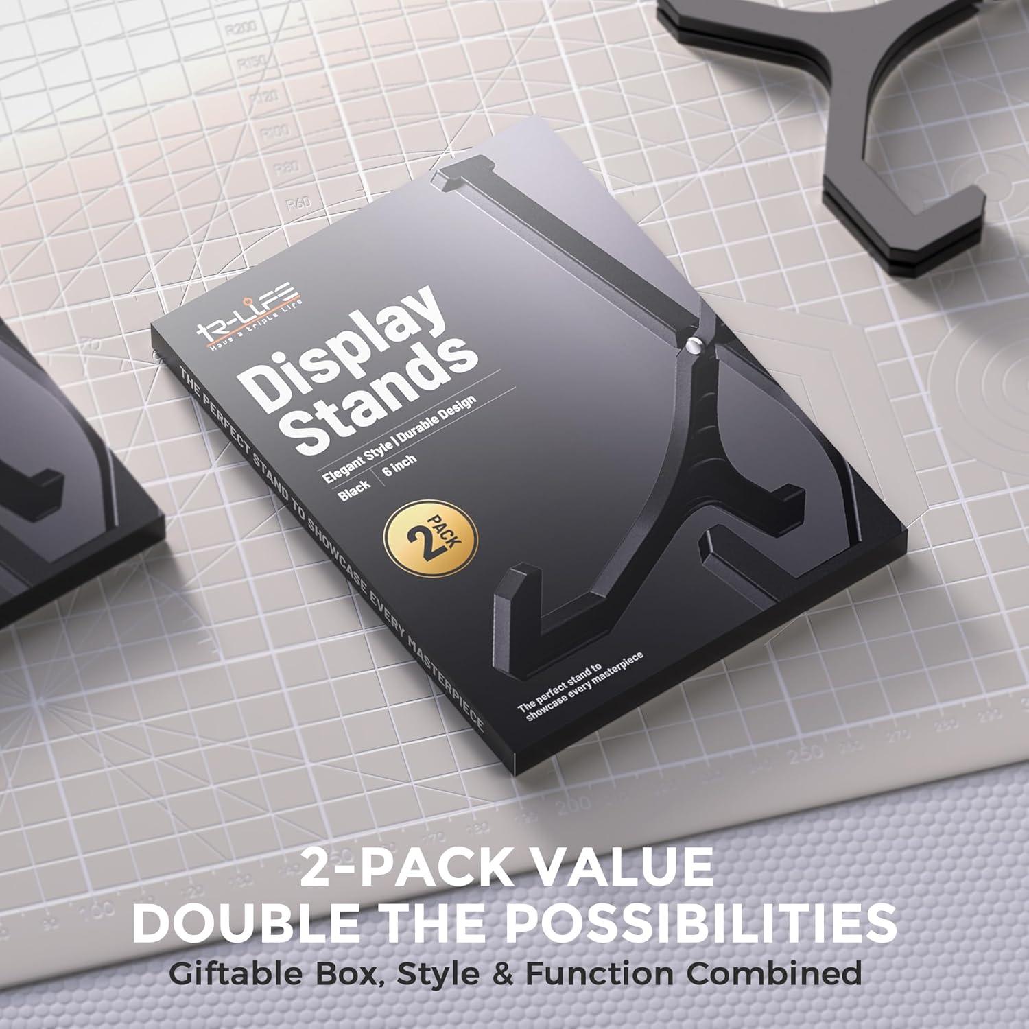 Soportes de Exhibición TR-LIFE - Paquete de 2, 15.24 cm