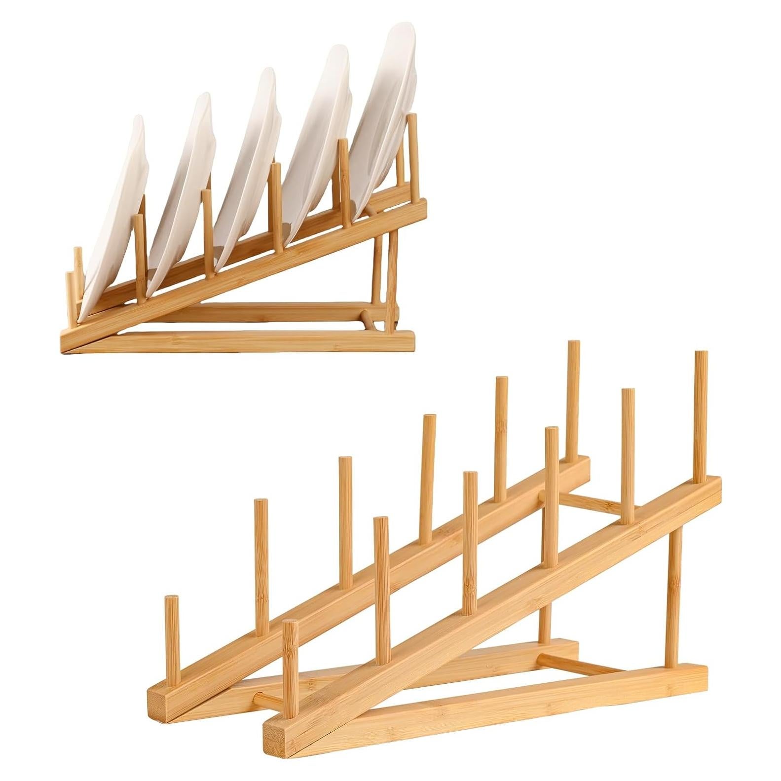 Soportes de Exhibición de Madera SRYESA para Platos - 2 Piezas