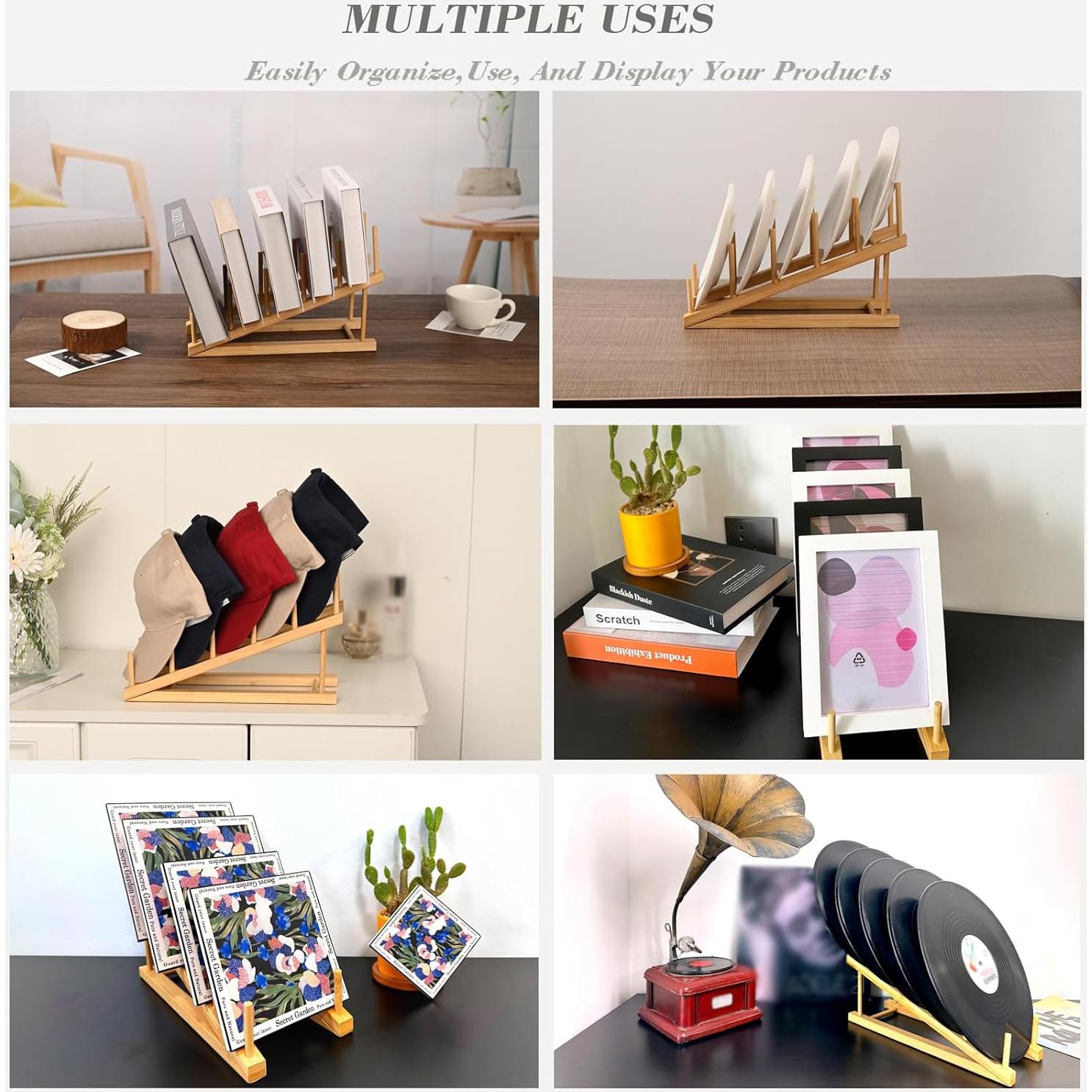 Soportes de Exhibición de Madera SRYESA para Platos - 2 Piezas