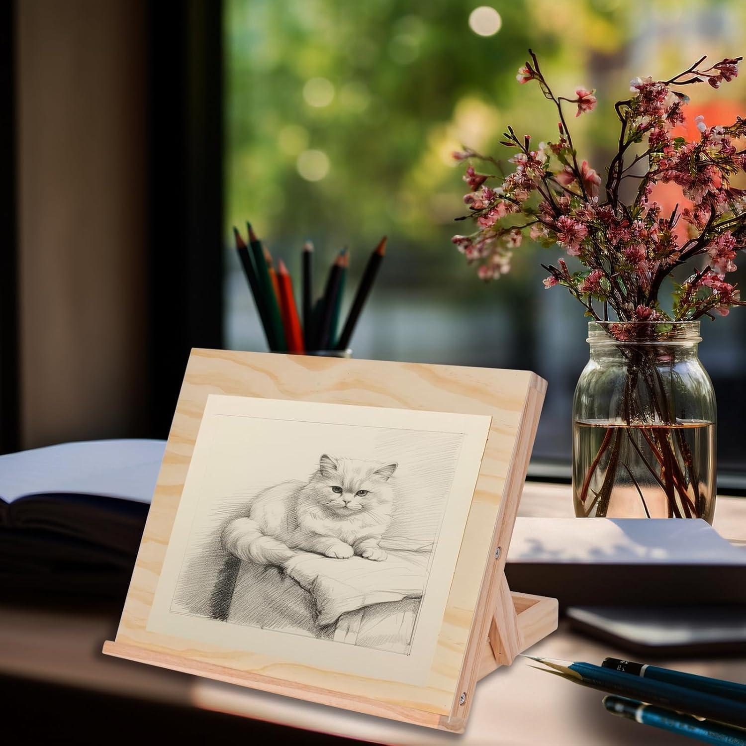 Caballete de Mesa DRAWLEX de Madera Ajustable 35x29 cm