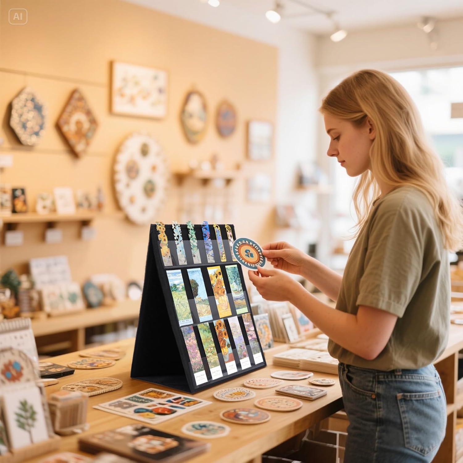 Soporte de Marcador Doble Cara Faccito 42x33 cm Negro