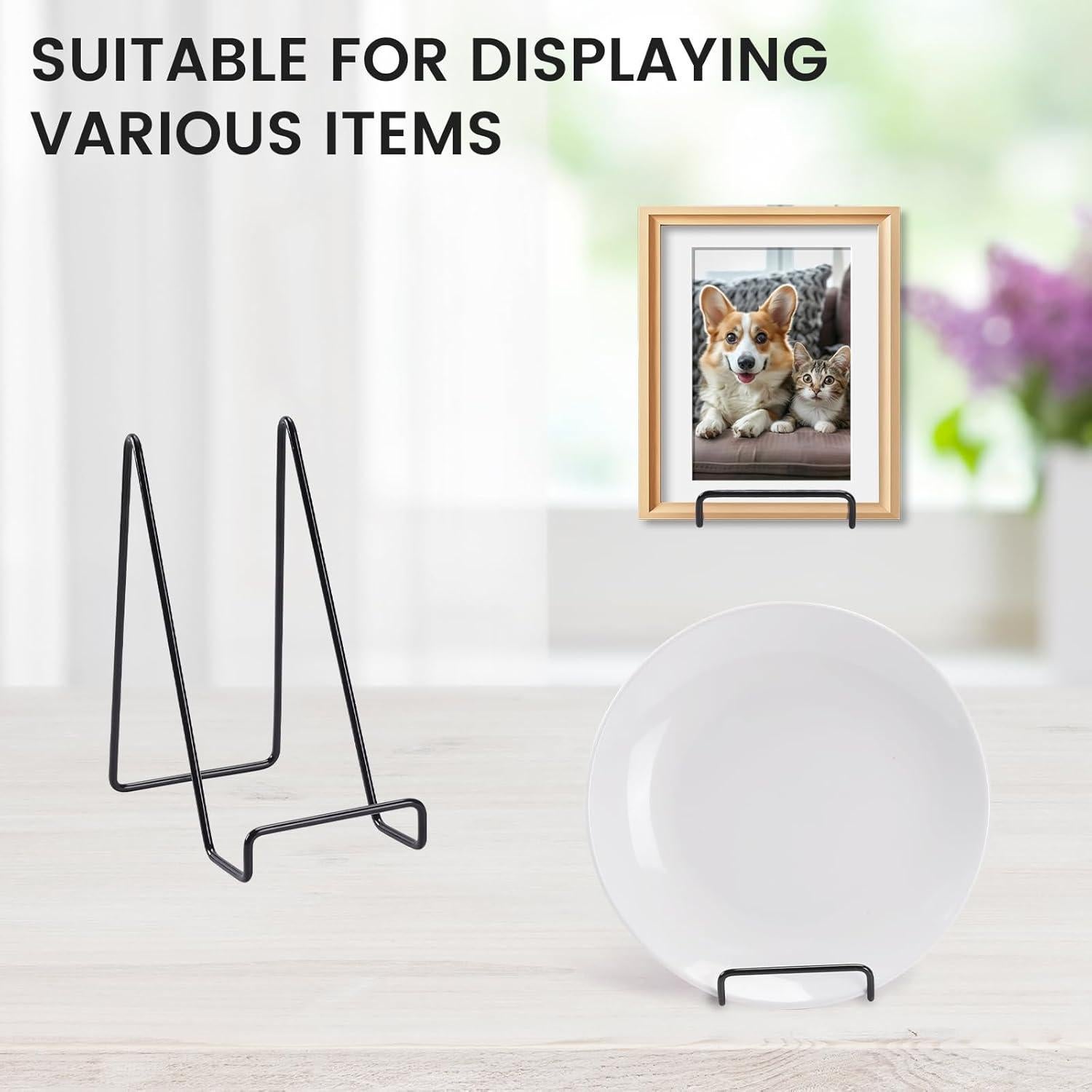 Paquete de 6 Soportes de Placas de 15 cm para Exhibición - Tongyuyan