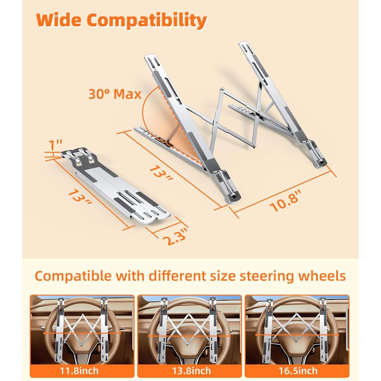 Soporte de Laptop para Auto DICMKY Ajustable en Altura