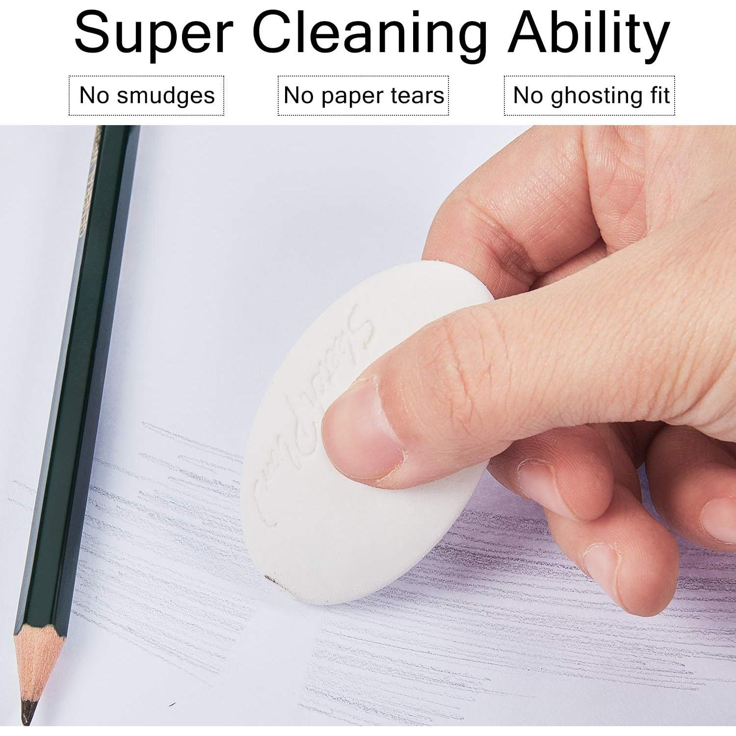 Gomas de borrar Outus en forma de cubo y óvalo - 8 unidades