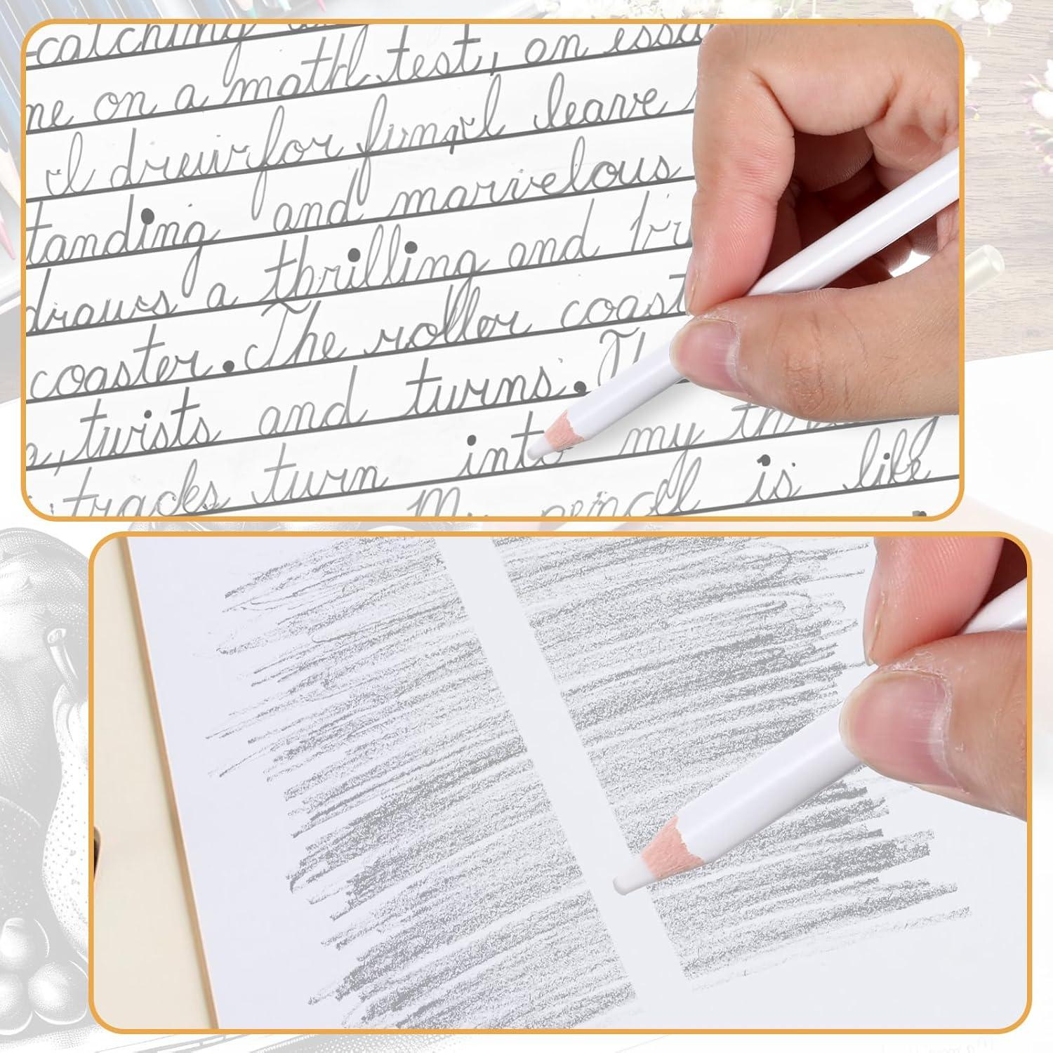 Juego de 8 Lápices Borradores Lusofie 17.5 cm para Artistas