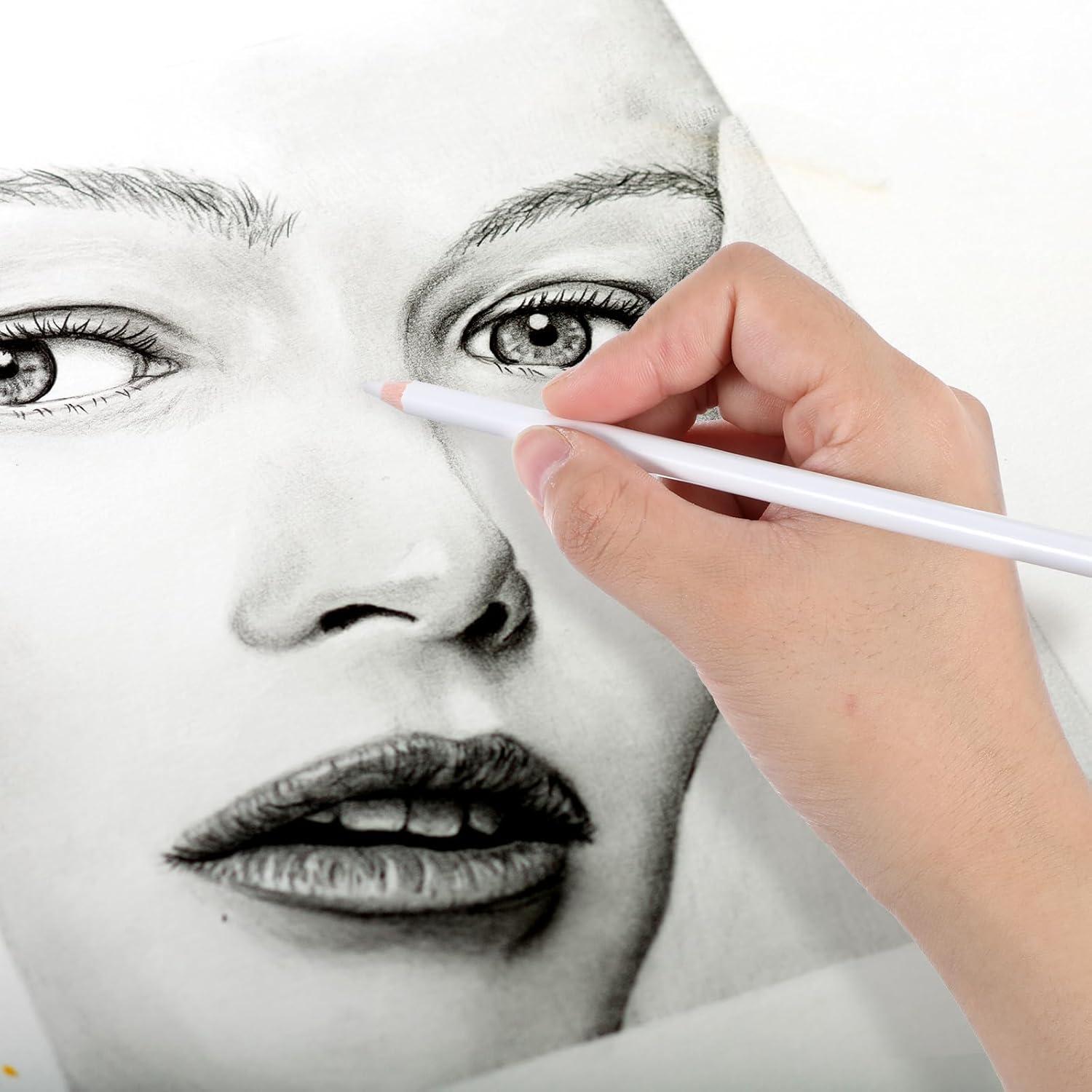 Juego de 8 Lápices Borradores Lusofie 17.5 cm para Artistas