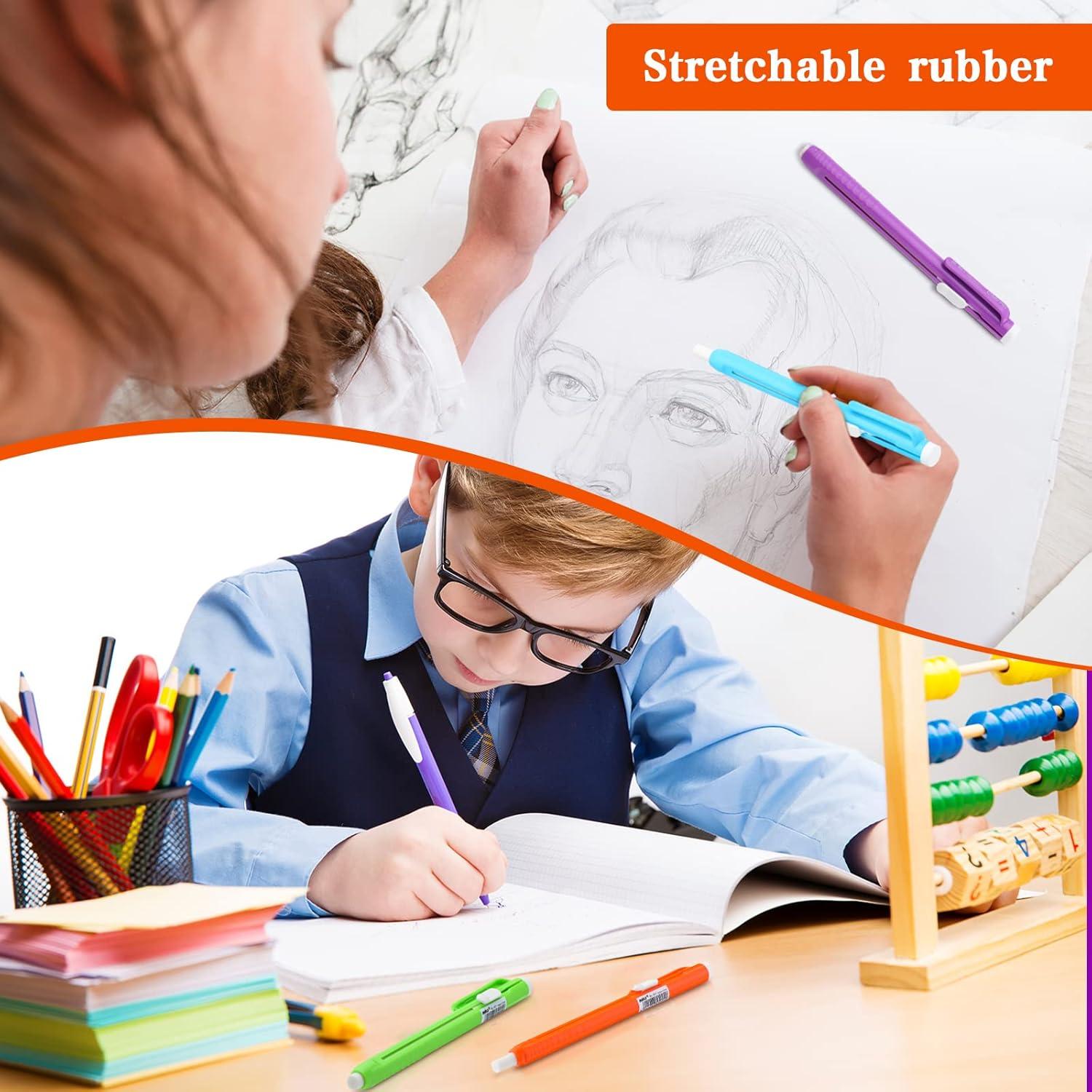 Gomas de Borrar Retráctiles Teling 30 Pcs Multicolor