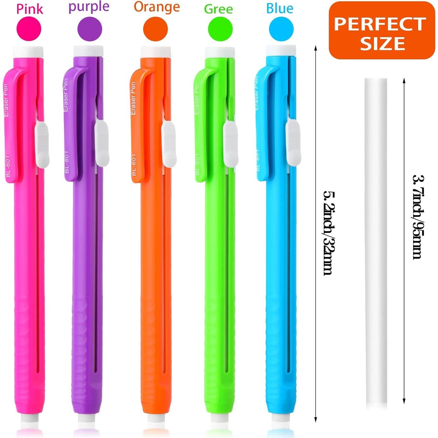 Gomas de Borrar Retráctiles Teling 30 Pcs Multicolor