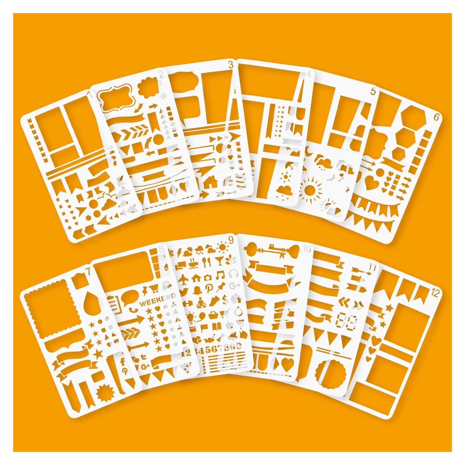 Plantillas de Registro Reutilizables OCPCRN 12 Piezas 10x17 cm