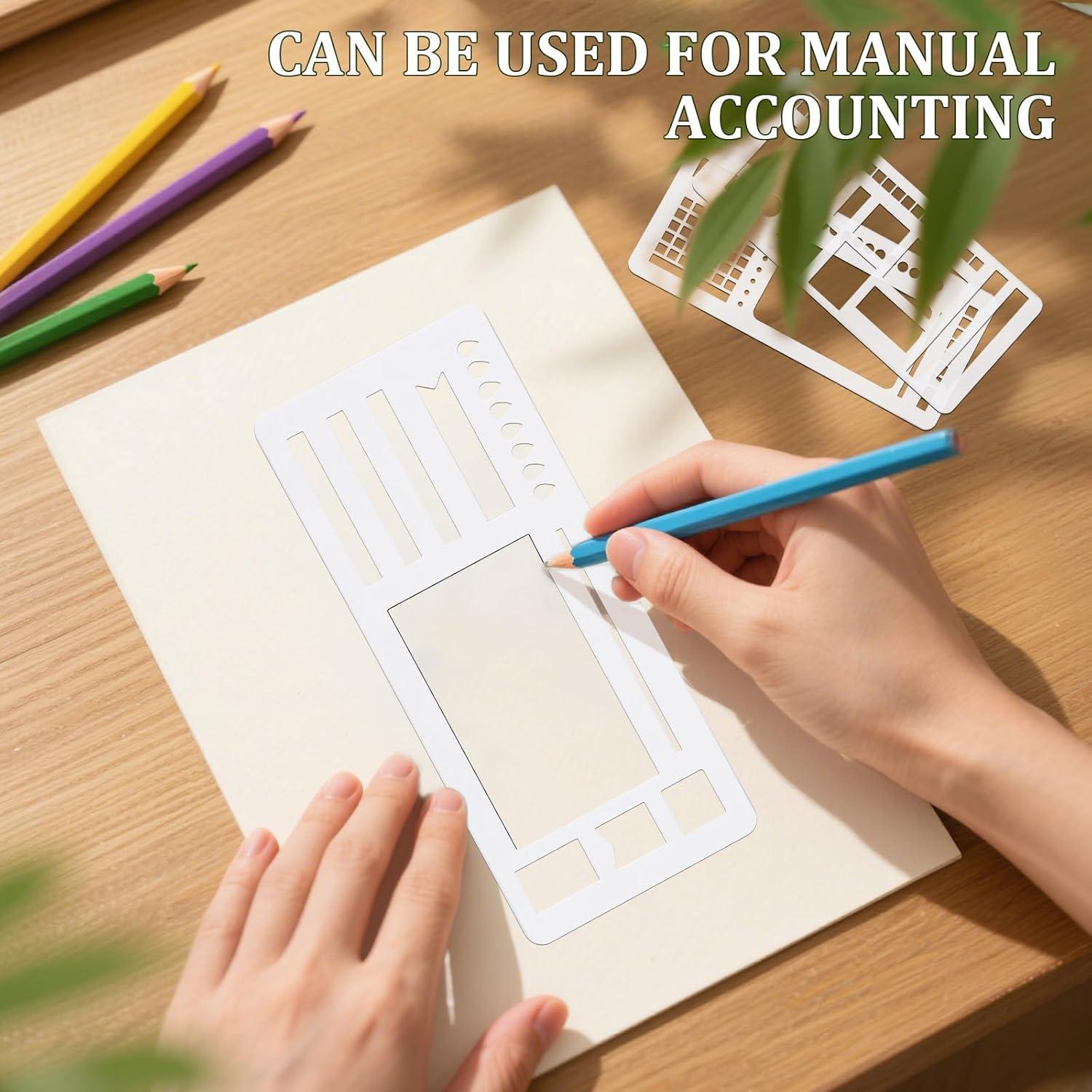 Juego de 9 Plantillas Flexibles para Diarios ZannWnm