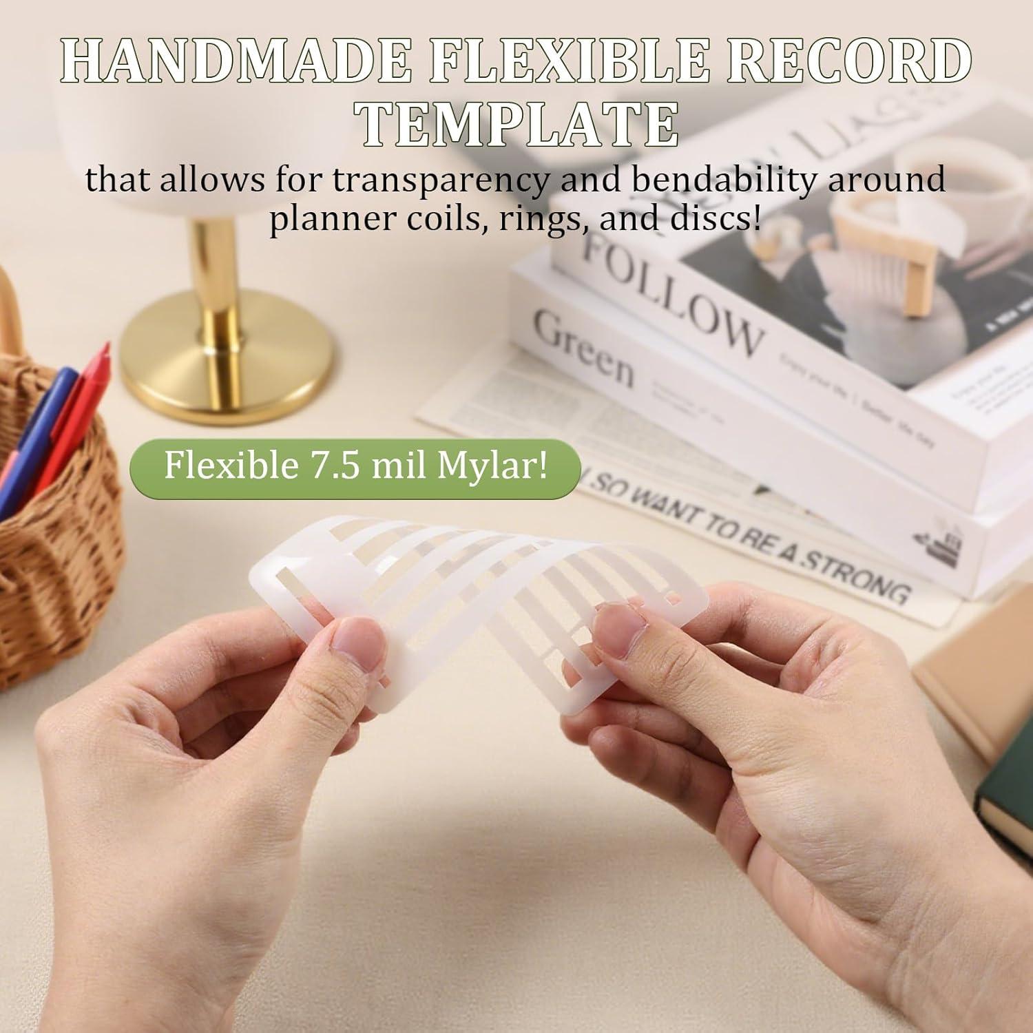 Juego de 9 Plantillas Flexibles para Diarios ZannWnm