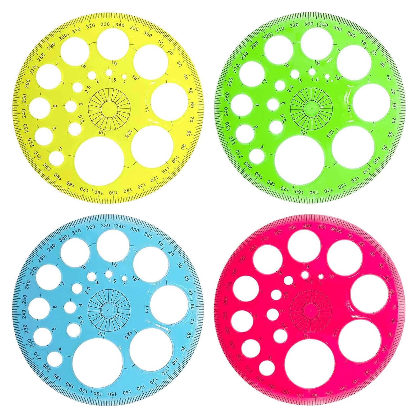 Plantilla de Círculo de 4 Piezas Capiant - Dibujo Geométrico