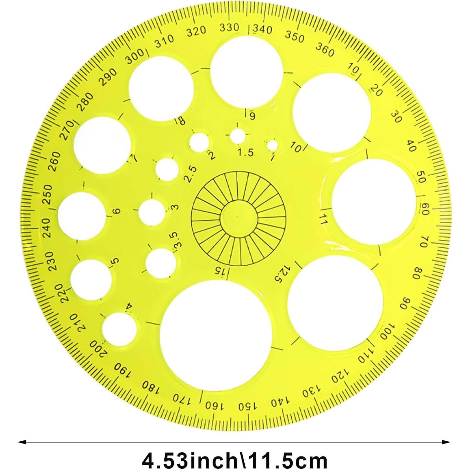 Plantilla de Círculo de 4 Piezas Capiant - Dibujo Geométrico