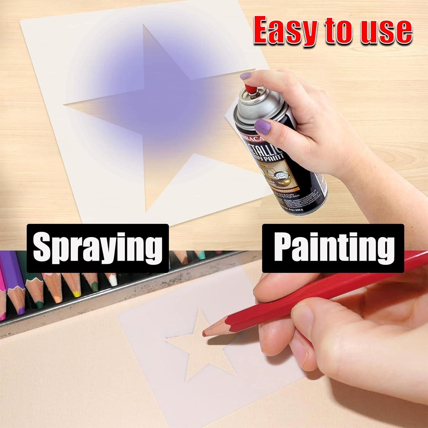 Plantilla de Estrella Grande 8 PZS Pino y Lino Reutilizables