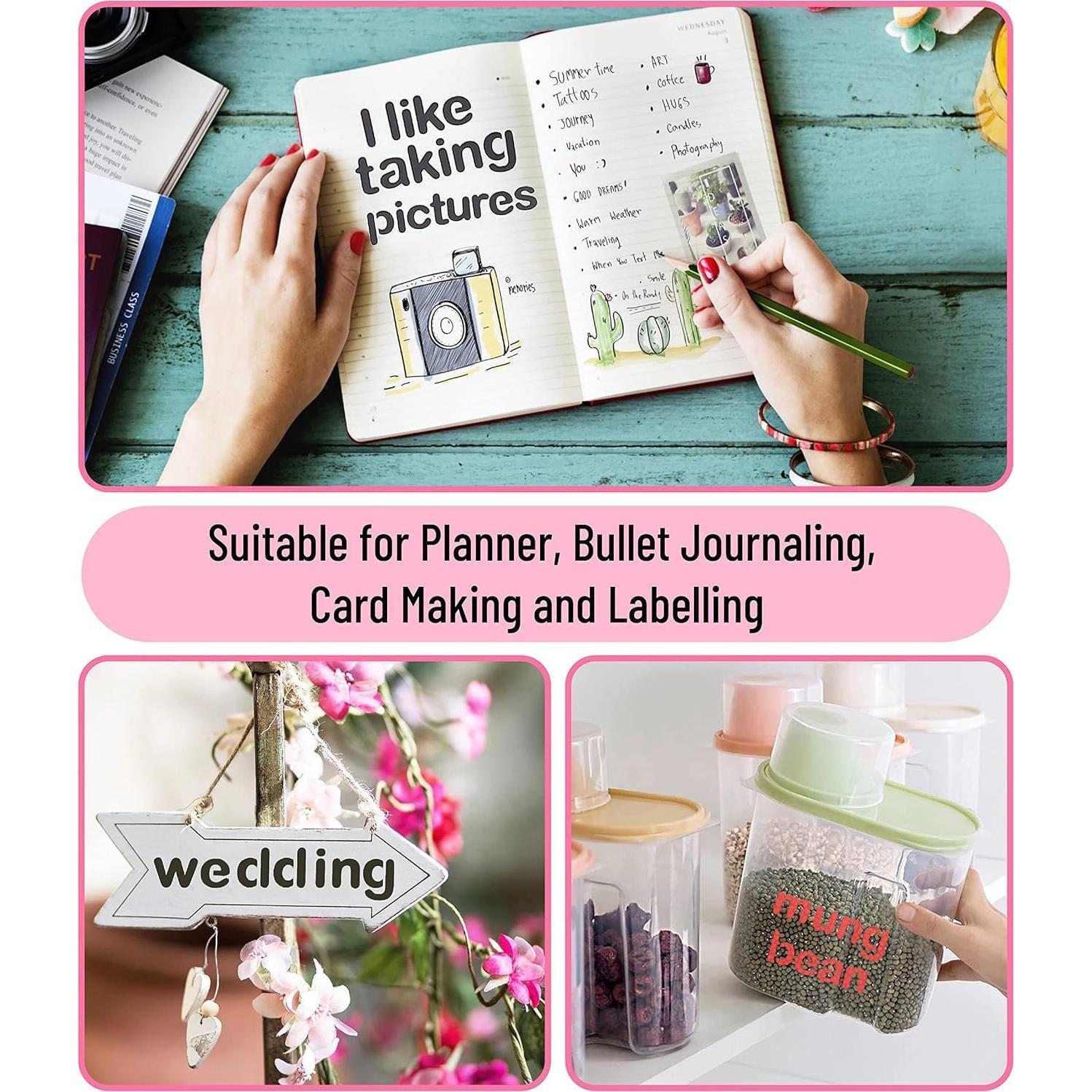 Paquete de 12 Plantillas para Diario Mr. Pen 10.16x17.78 cm