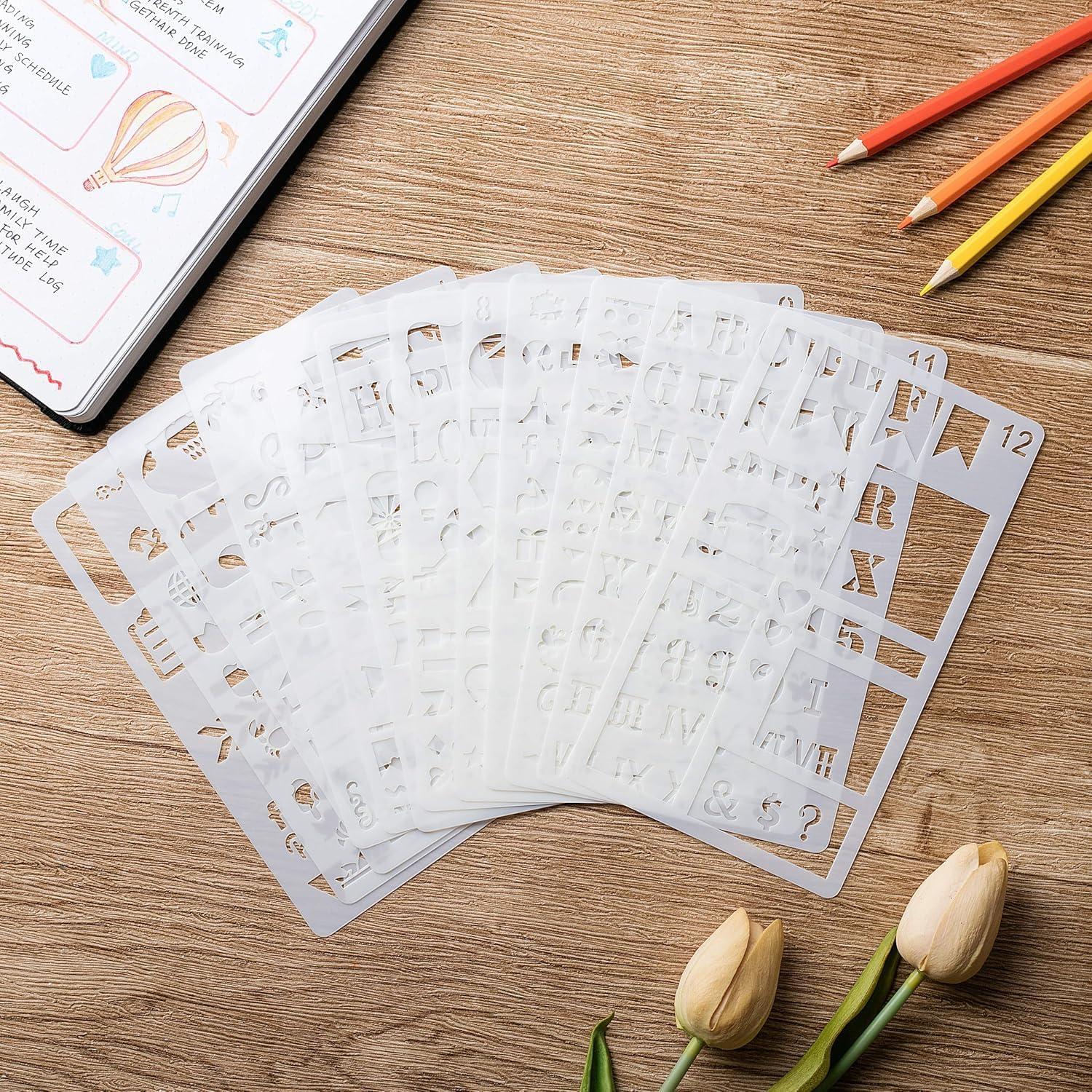 Paquete de 12 Plantillas para Diario Mr. Pen 10.16x17.78 cm