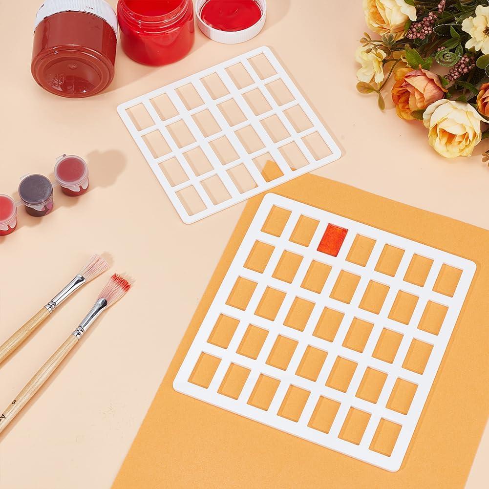 Plantillas de Dibujo Acrílico BENECREAT 2 Pcs Rectangulares 13x12cm y 16x17cm