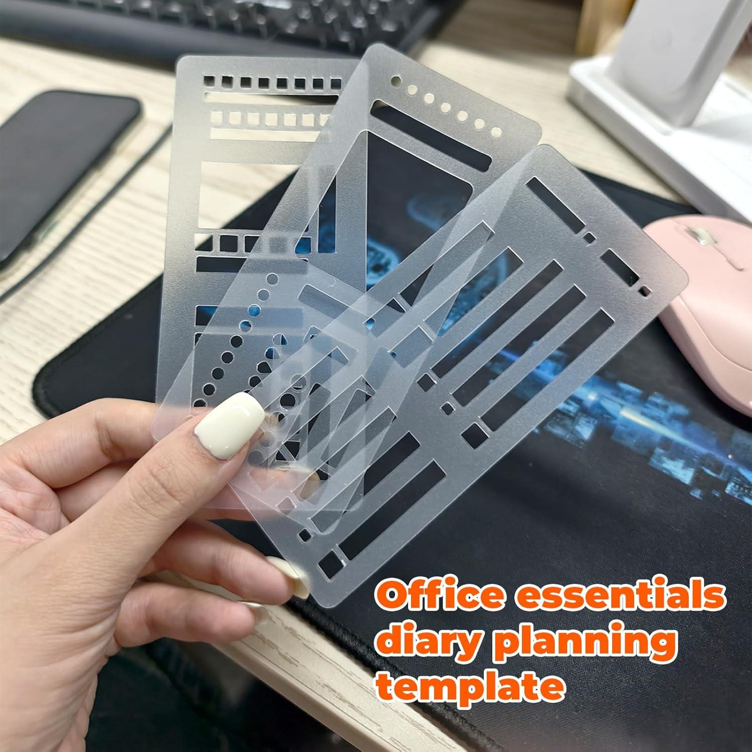 Plantillas de Registro Flexible Pricyru - 3 Paquetes para Diarios