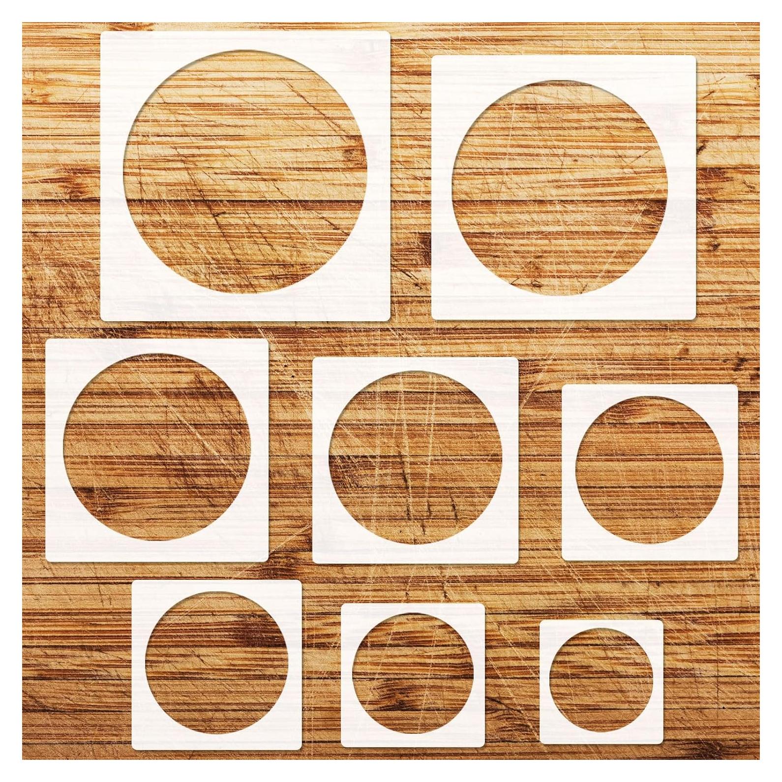 Plantilla de Círculo Grande 8 Piezas HVSWLY para Pintura