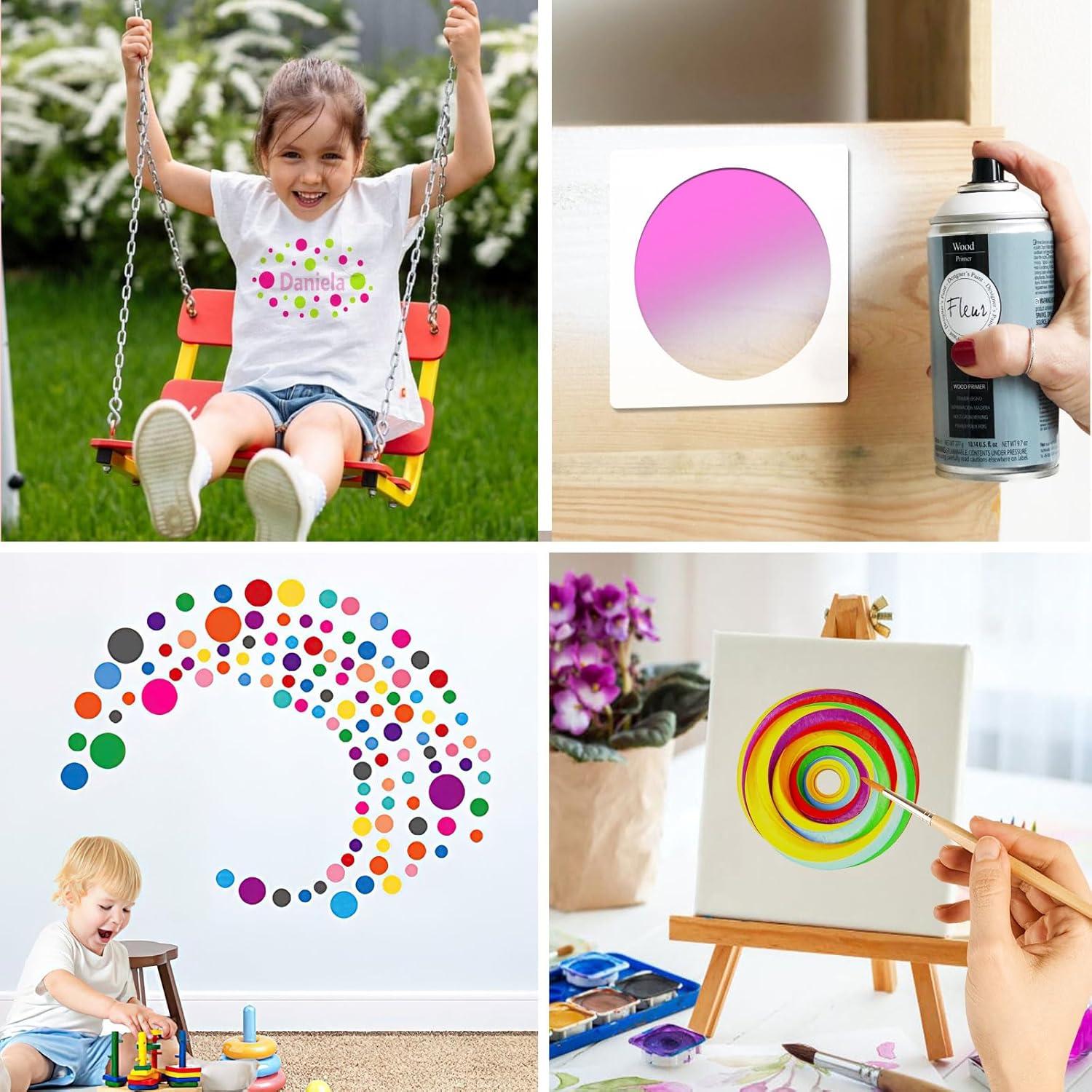 Plantilla de Círculo Grande 8 Piezas HVSWLY para Pintura