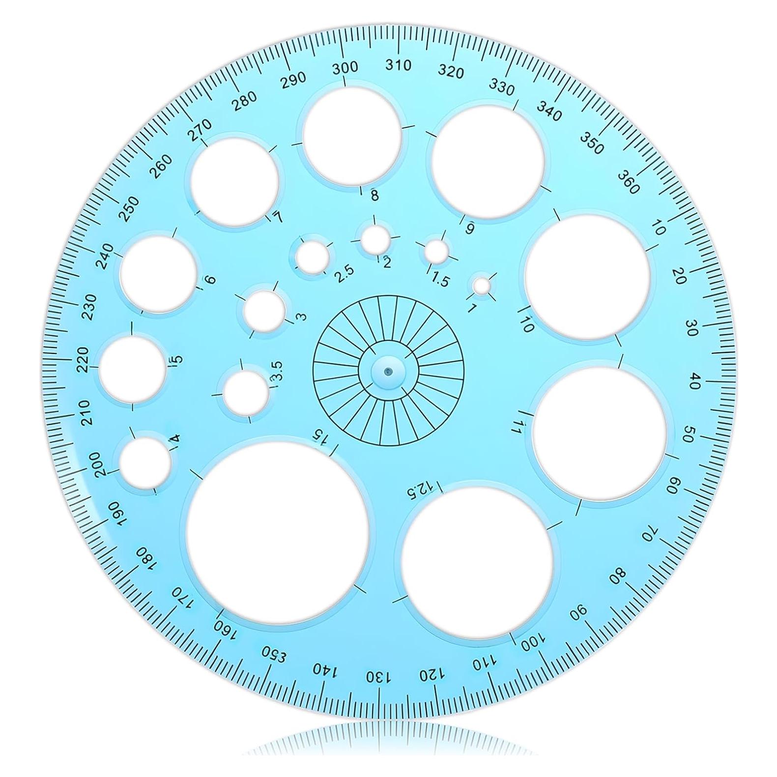 Plantilla de Círculo para Dibujar BOHUIZ 11.5 cm Azul