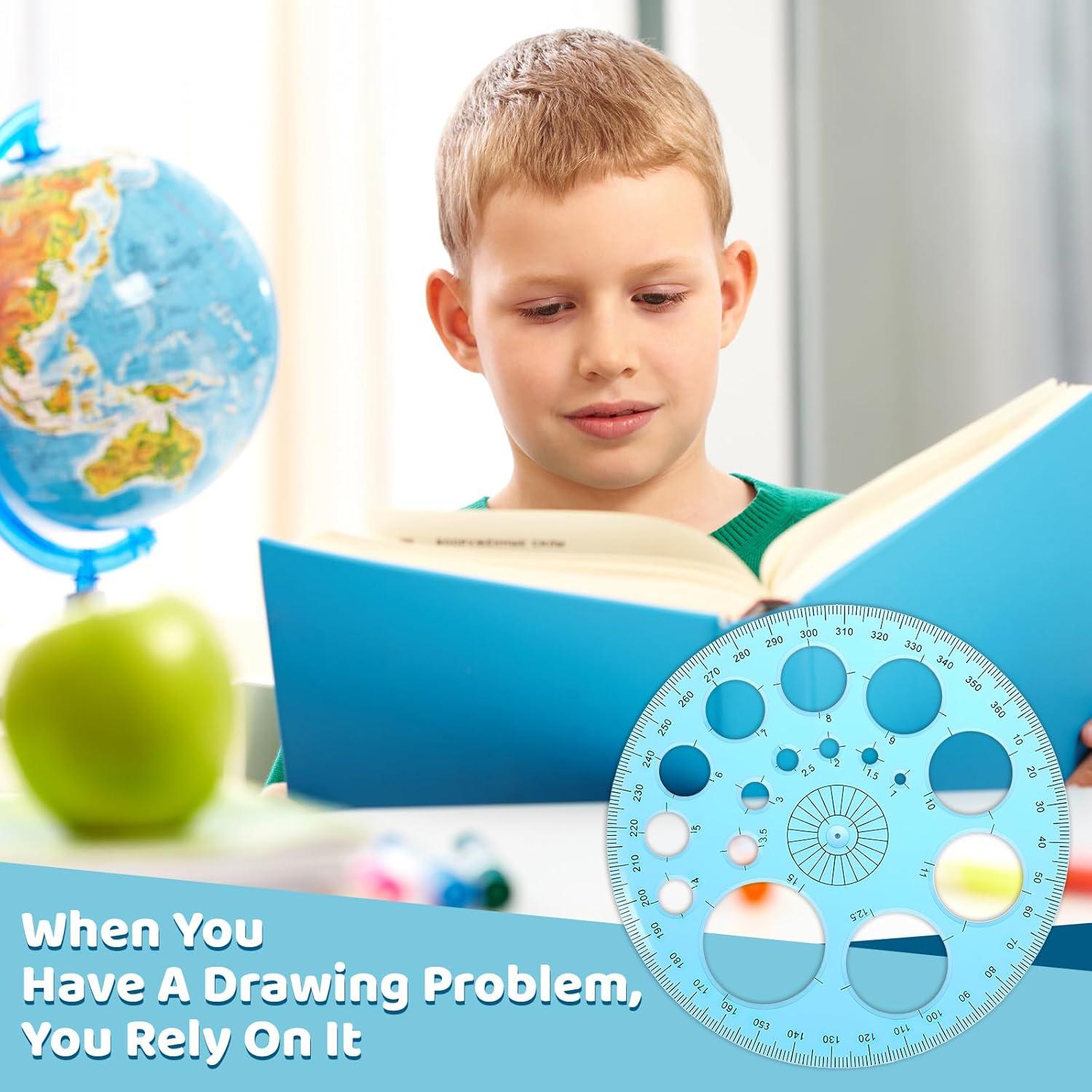 Plantilla de Círculo para Dibujar BOHUIZ 11.5 cm Azul