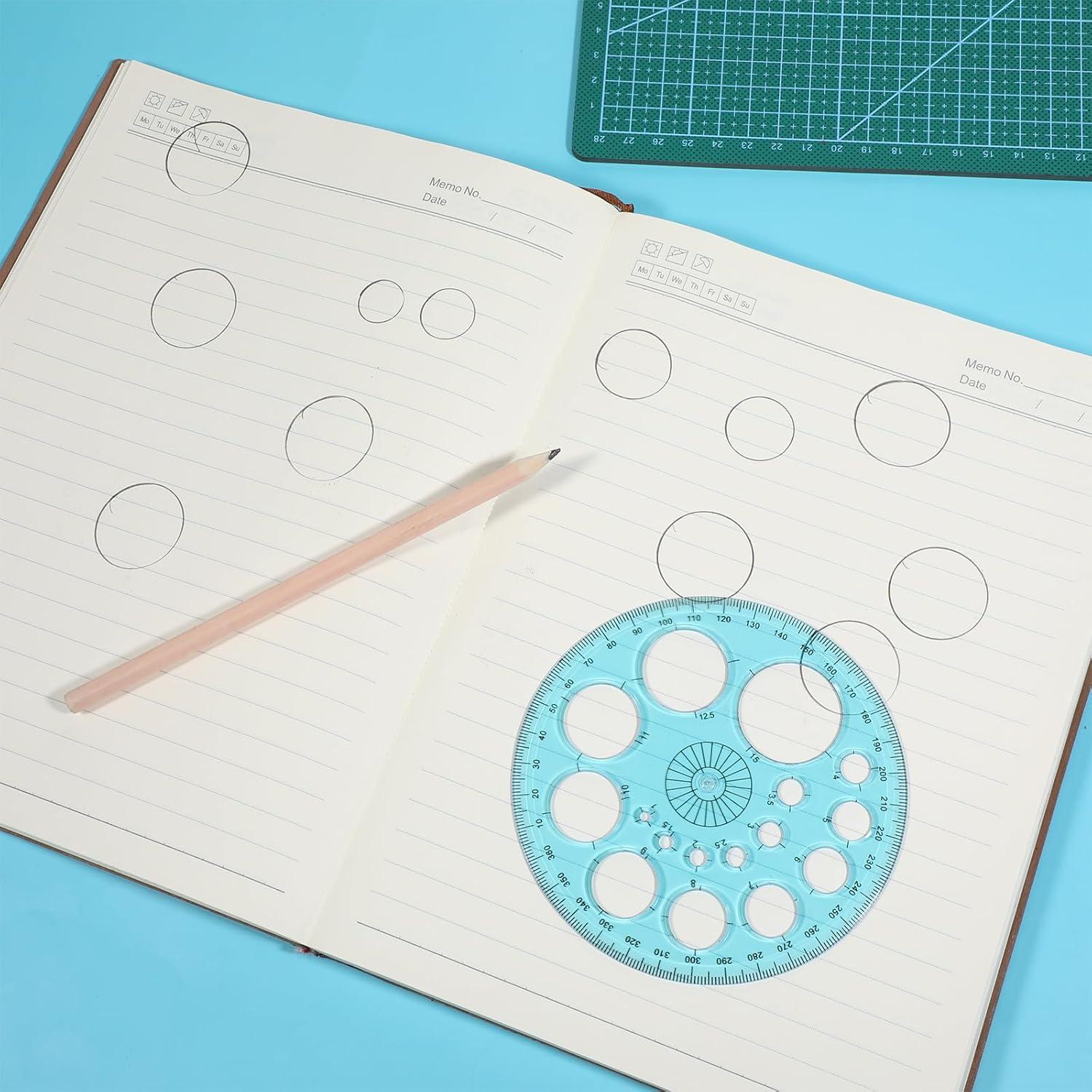 Plantilla de Círculo para Dibujar BOHUIZ 11.5 cm Azul